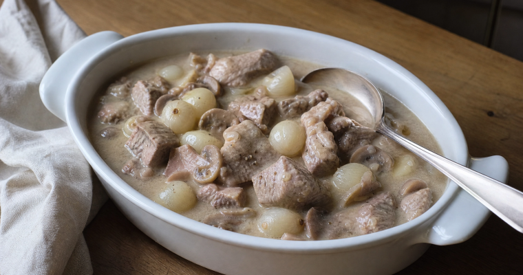 Blanquette de veau revisitée : le dashi à la place du bouillon clarifié
