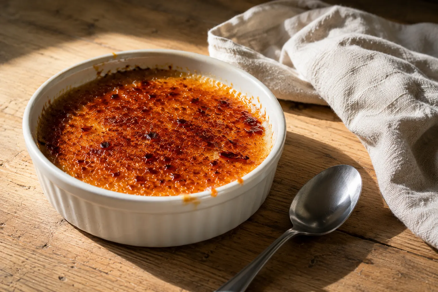 Crème brûlée sans chalumeau : le gril du four pour la croûte cassante