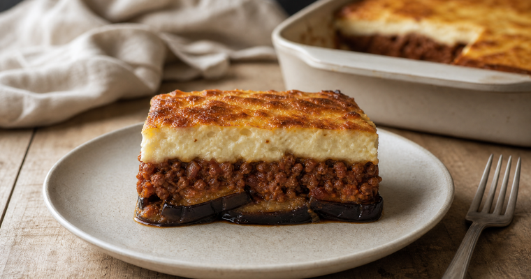 Moussaka revisitée : cuire les aubergines au four au lieu de les frire